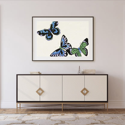 Delight in the whimsical elegance of this butterfly-themed artwork. With intricate detailing, this for Foyer