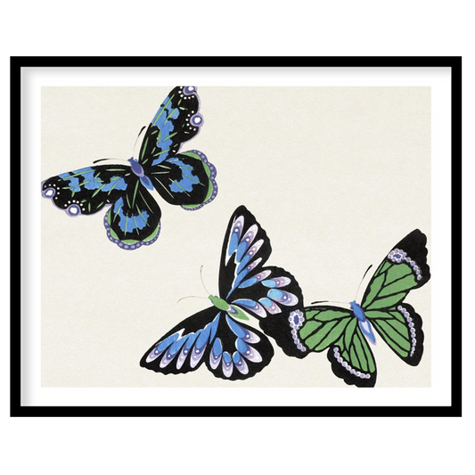 Delight in the whimsical elegance of this butterfly-themed artwork. With intricate detailing, this for haven