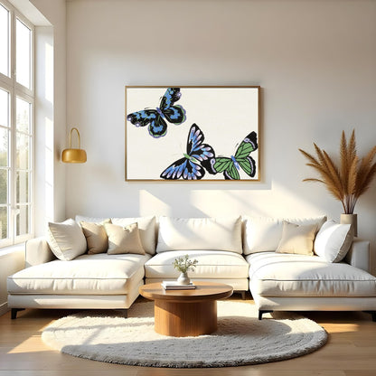 Delight in the whimsical elegance of this butterfly-themed artwork. With intricate detailing, this for Living Room