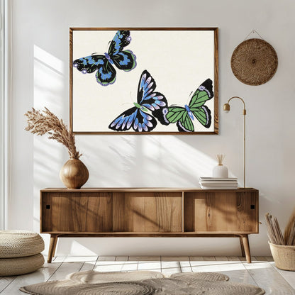 Delight in the whimsical elegance of this butterfly-themed artwork. With intricate detailing, this for Sitting Area