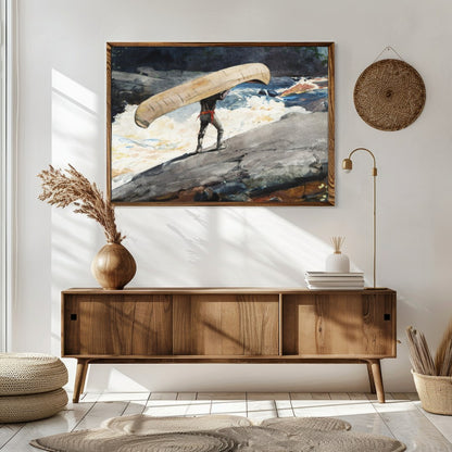 Capture the spirit of adventure with this stunning artwork depicting a lone figure navigating for Sitting Area