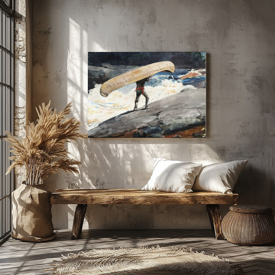 Capture the spirit of adventure with this stunning artwork depicting a lone figure navigating for Veranda