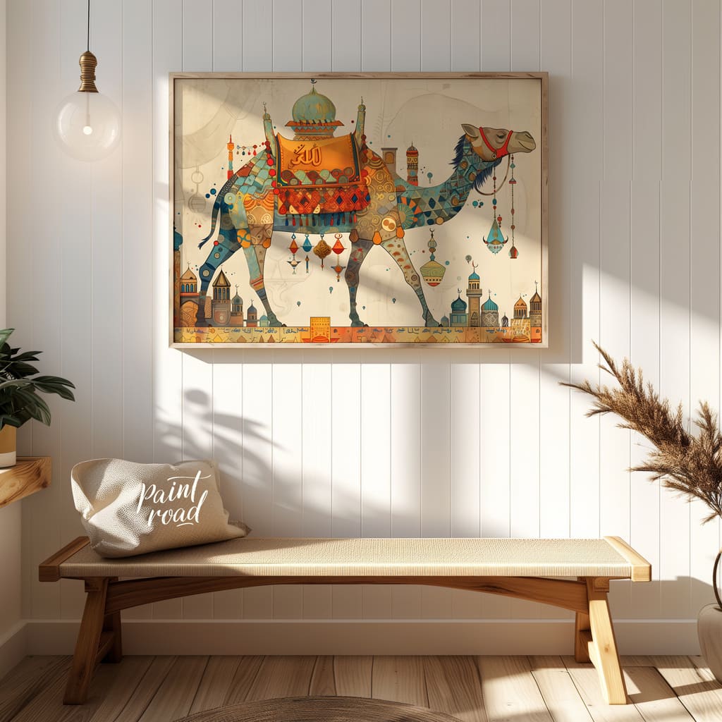 Caravan of Dreams Painting available online at Paint Road for only Caravan of Dreams showing Adventure Arabian and bedroom