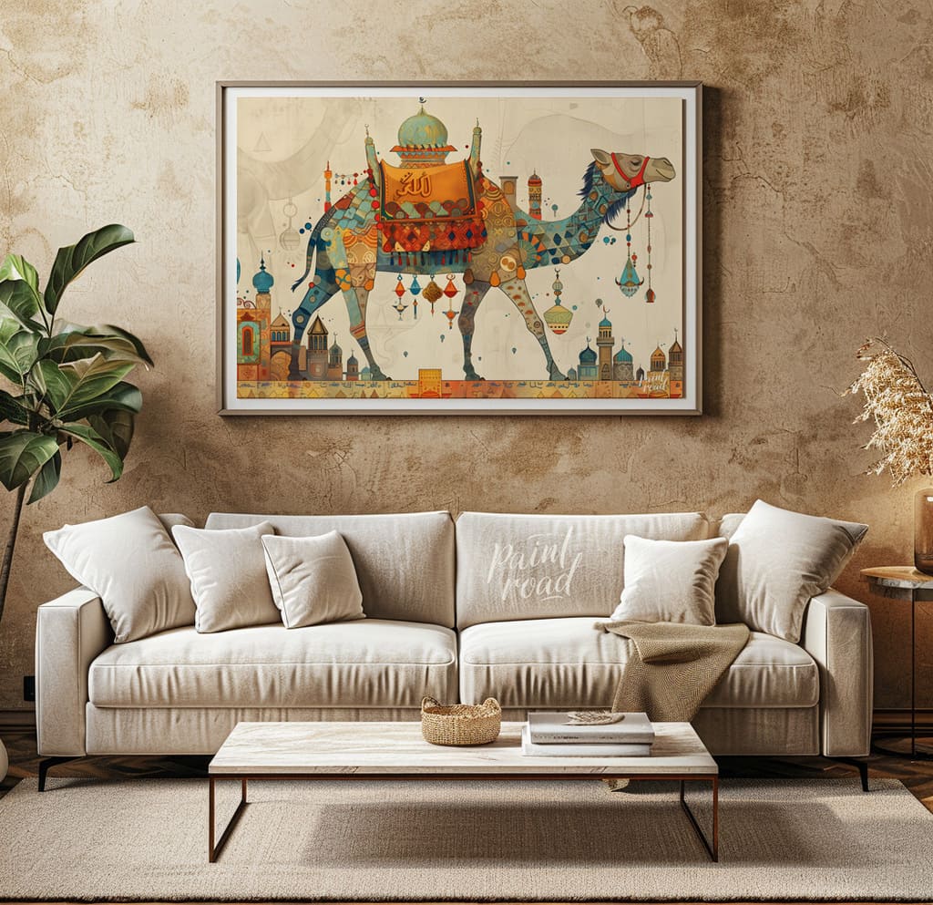 Caravan of Dreams Painting available online at Paint Road for only Caravan of Dreams showing Adventure Arabian and bedroom