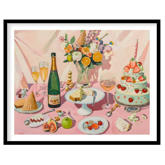 A vibrant still life painting by artist Robert Delaunay. The composition bursts with color and text… for room