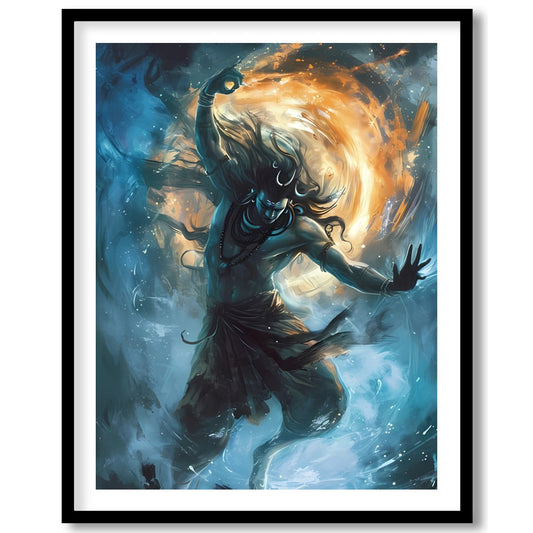 Immerse yourself in the mesmerizing energy of the cosmic dance captured in this stunning piece. for residence