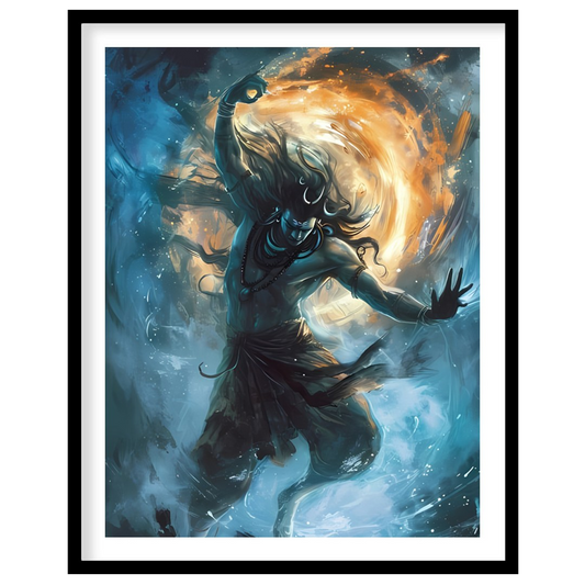 Immerse yourself in the mesmerizing energy of the cosmic dance captured in this stunning piece. for residence