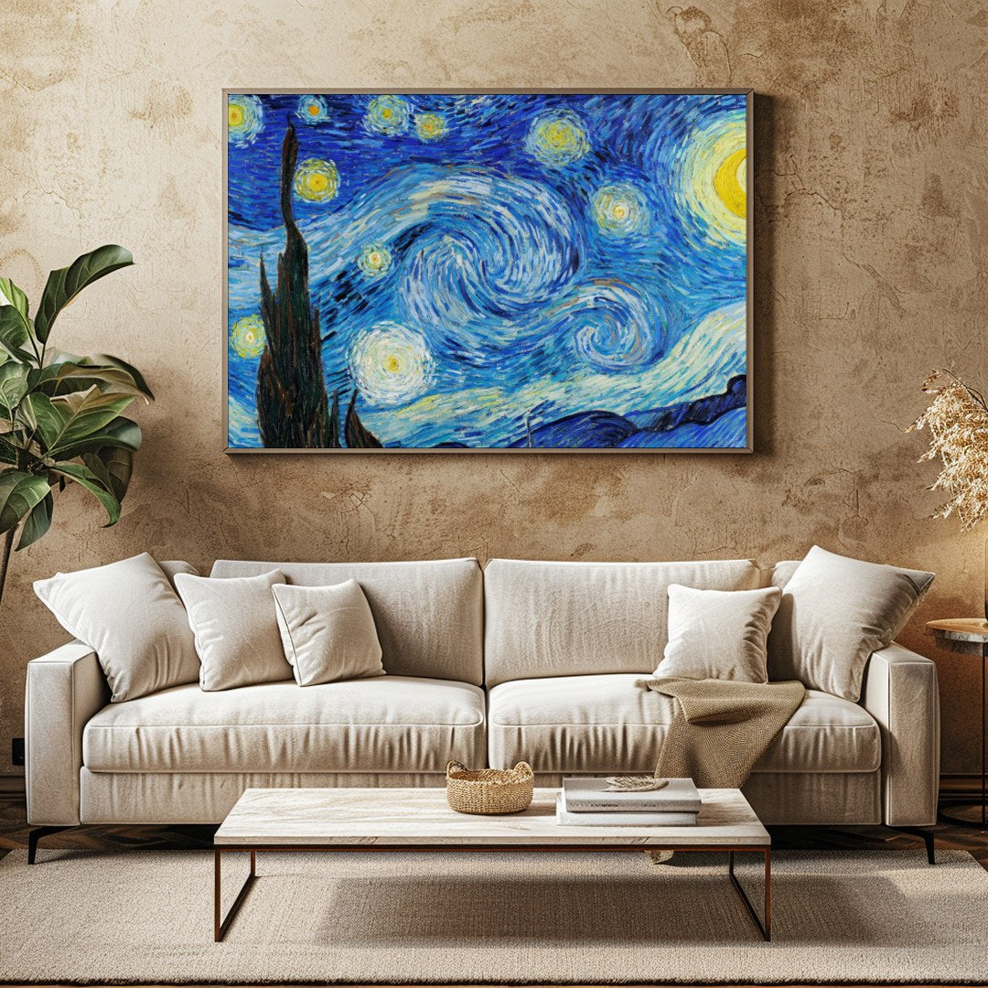 Experience the mesmerizing dance of stars with this captivating nightscape. The swirling patterns for Family Room