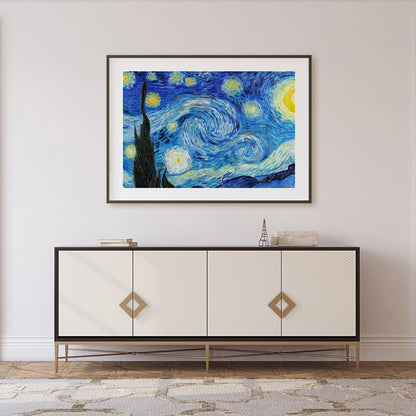 Experience the mesmerizing dance of stars with this captivating nightscape. The swirling patterns for Foyer