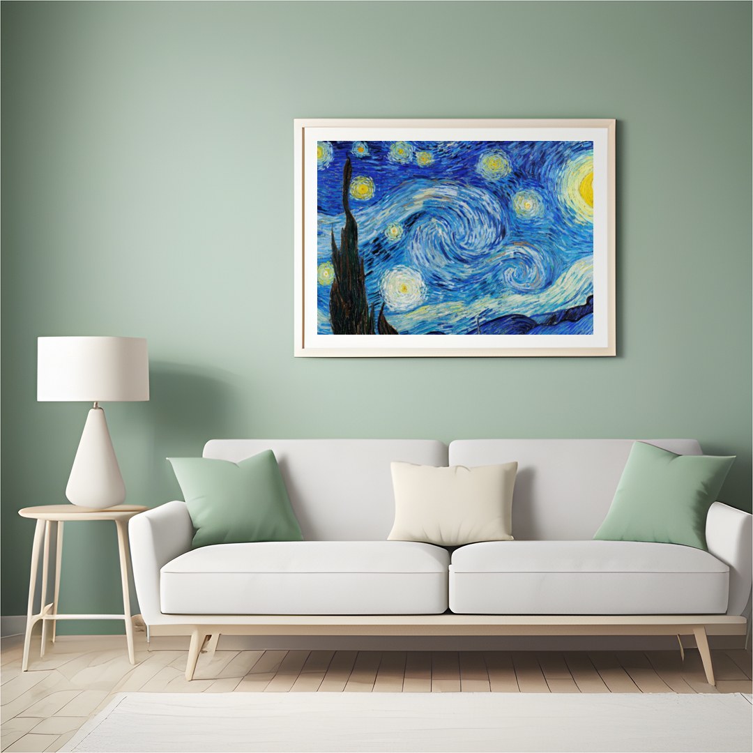 Experience the mesmerizing dance of stars with this captivating nightscape. The swirling patterns for Hall