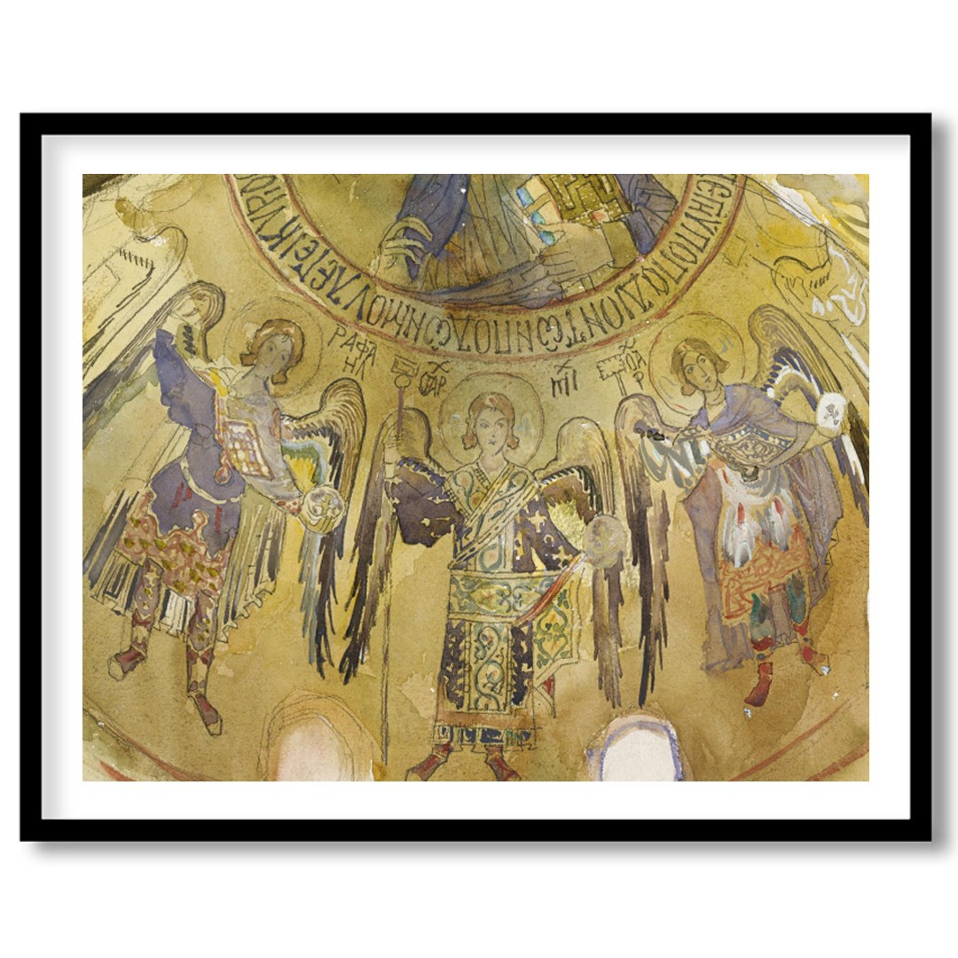 Immerse yourself in the ethereal beauty of an ancient celestial fresco, adorned with graceful for abode