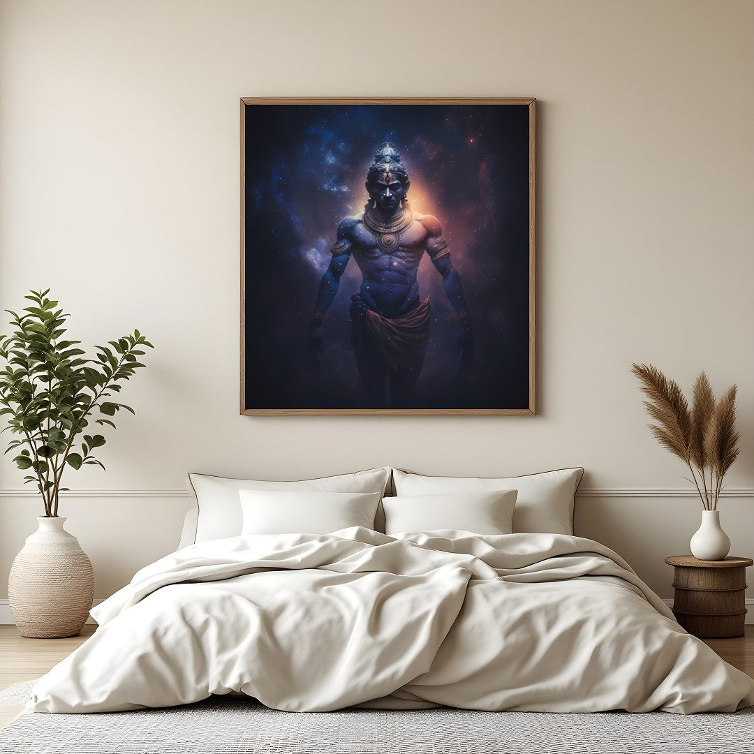 Invite the divine and the mystical into your space with this stunning artwork, capturing a guardian for Bedroom