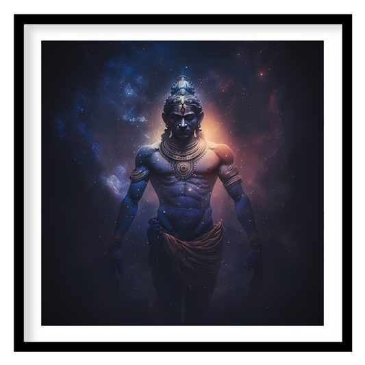 Invite the divine and the mystical into your space with this stunning artwork, capturing a guardian for office