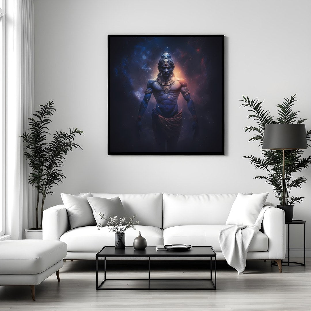 Invite the divine and the mystical into your space with this stunning artwork, capturing a guardian for Sitting Area