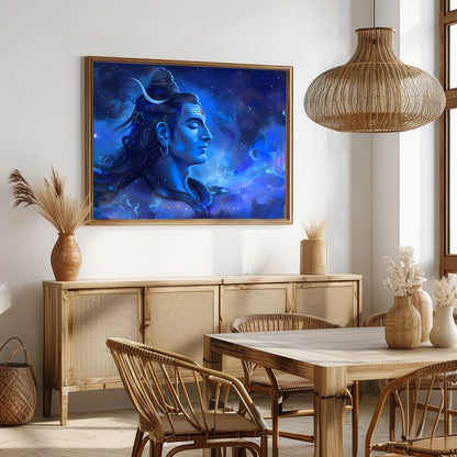 Immerse your space in the tranquil beauty of this mesmerizing celestial portrait. The artwork for Dining
