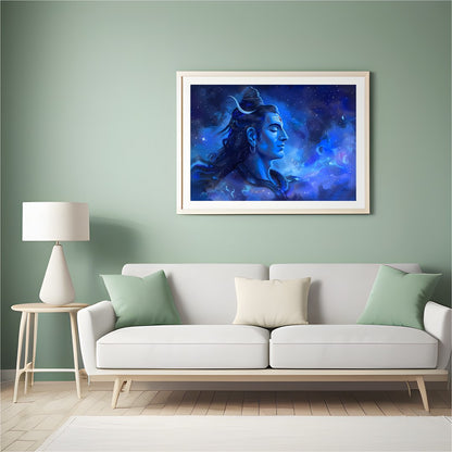 Immerse your space in the tranquil beauty of this mesmerizing celestial portrait. The artwork for Hall