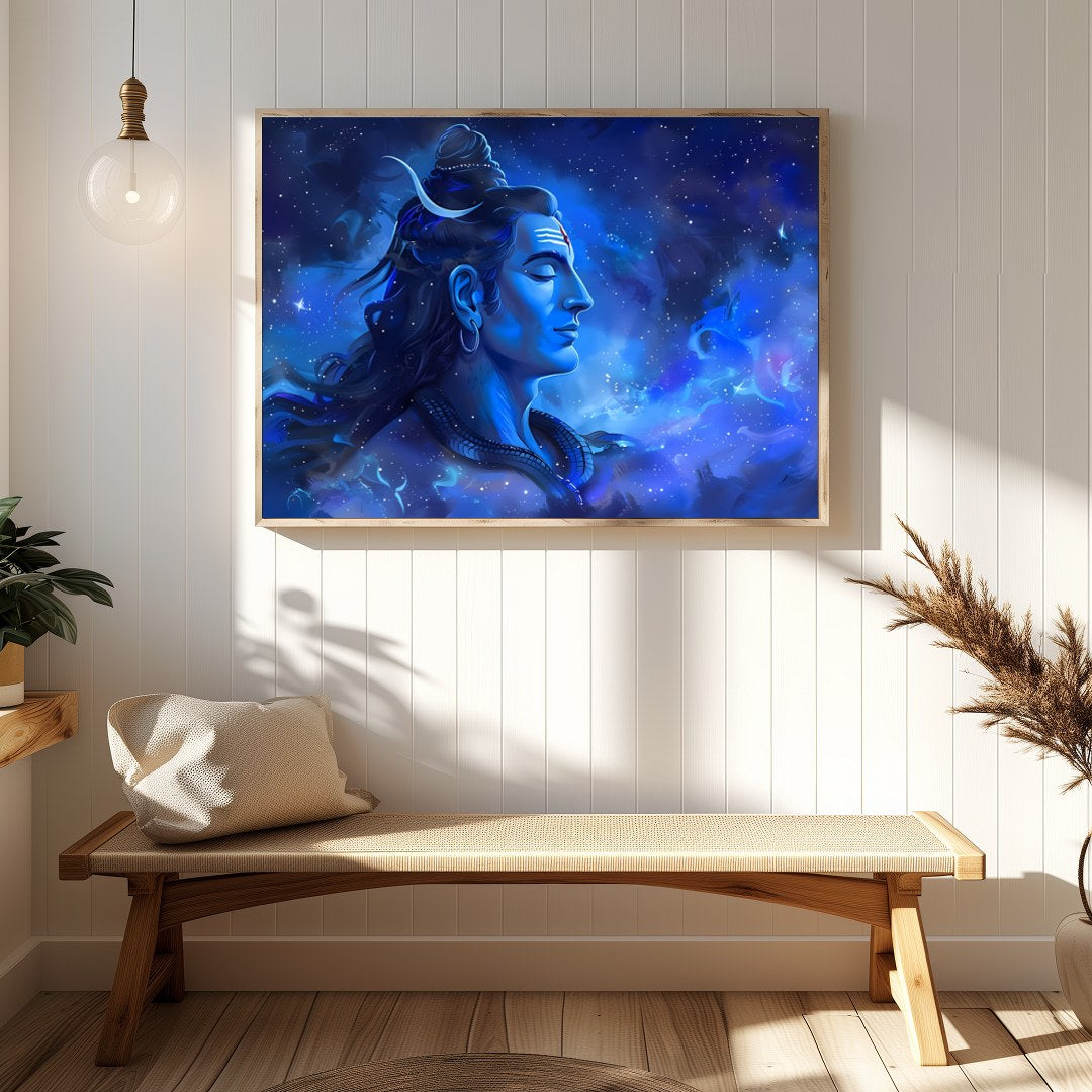 Immerse your space in the tranquil beauty of this mesmerizing celestial portrait. The artwork for Hallway