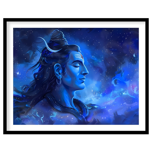 Immerse your space in the tranquil beauty of this mesmerizing celestial portrait. The artwork for sweet-home