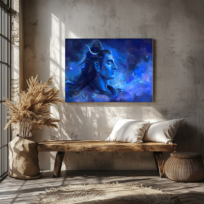 Immerse your space in the tranquil beauty of this mesmerizing celestial portrait. The artwork for Veranda