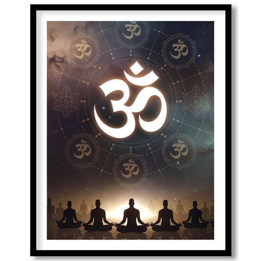 Invite tranquility into your space with 'Celestial Meditation Silhouettes,' a captivating fusion of for haven