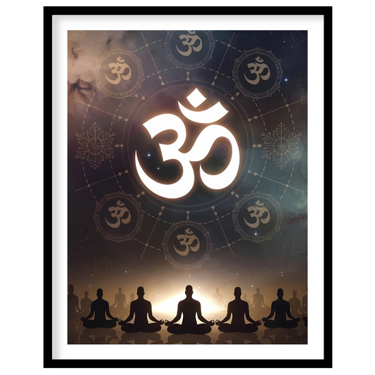 Invite tranquility into your space with 'Celestial Meditation Silhouettes,' a captivating fusion of for haven
