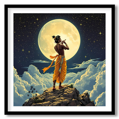 Immerse yourself in the divine serenity of 'Celestial Melody Under the Moonlight', a captivating for room
