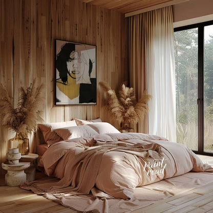 This elegant design features a hand delicately holding an open book, from which luminous celestial … for bedroom