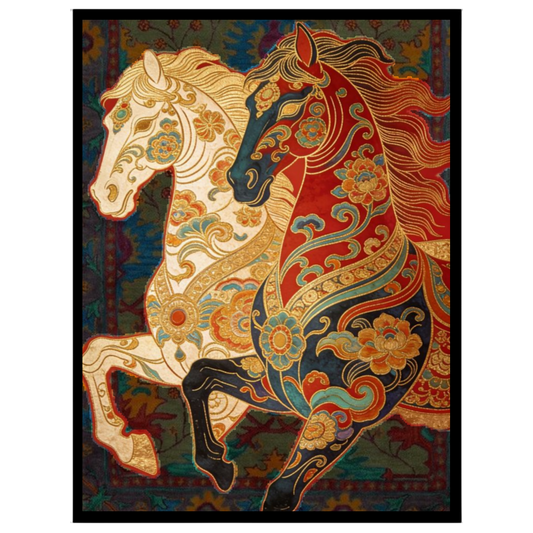 Immerse yourself in the rich traditions of Indian folklore with this captivating Pattachitra for place