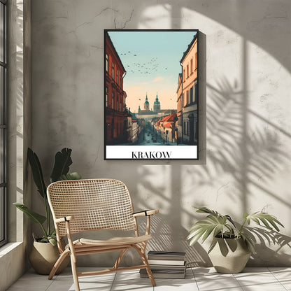 Capture the enchanting ambiance of Krakow with this stunning cityscape artwork. Featuring the for Sitting Area