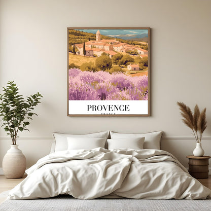 Immerse yourself in the serene beauty of the French countryside with this enchanting artwork, for Bedroom