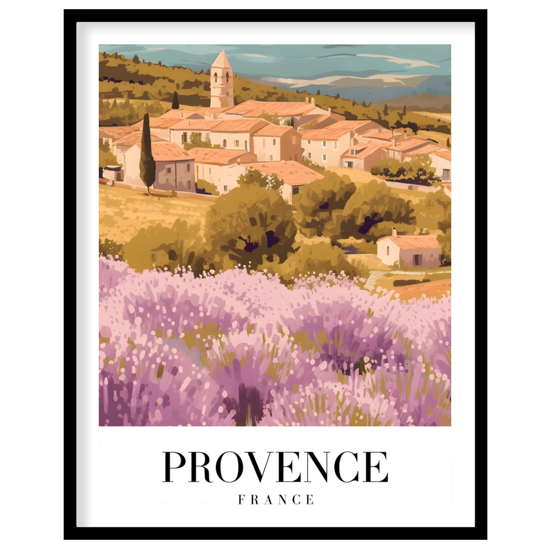 Immerse yourself in the serene beauty of the French countryside with this enchanting artwork, for hallway