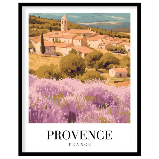 Immerse yourself in the serene beauty of the French countryside with this enchanting artwork, for hallway