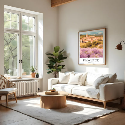Immerse yourself in the serene beauty of the French countryside with this enchanting artwork, for Living Room