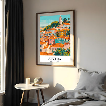 Bring the vibrant charm of Sintra, Portugal into your space with this exquisite artwork. The for Bedroom