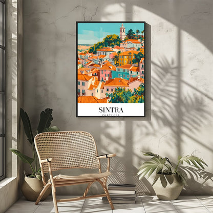 Bring the vibrant charm of Sintra, Portugal into your space with this exquisite artwork. The for Sitting Area