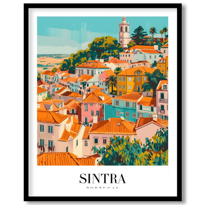Bring the vibrant charm of Sintra, Portugal into your space with this exquisite artwork. The for studio