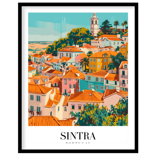 Bring the vibrant charm of Sintra, Portugal into your space with this exquisite artwork. The for studio
