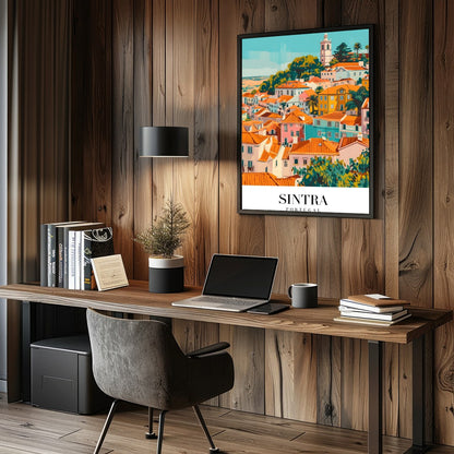 Bring the vibrant charm of Sintra, Portugal into your space with this exquisite artwork. The for Study and Office
