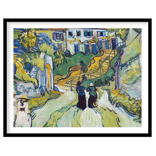 This artwork beautifully captures a vibrant village scene, bustling with life and movement. The for sweet-home
