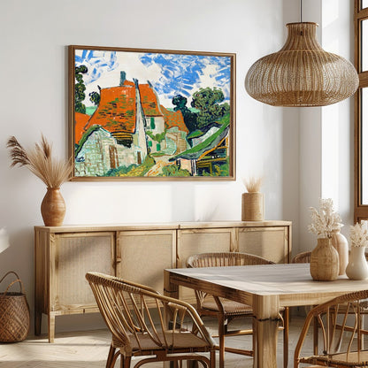 Add a touch of rustic elegance to your space with this vibrant village scene, featuring striking for Dining