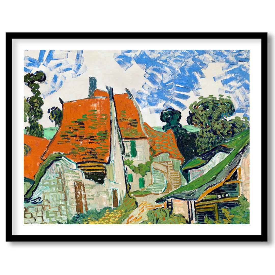 Add a touch of rustic elegance to your space with this vibrant village scene, featuring striking for place