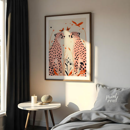 Cheetah Serenity Painting available online at Paintroad showing animal art and beauty