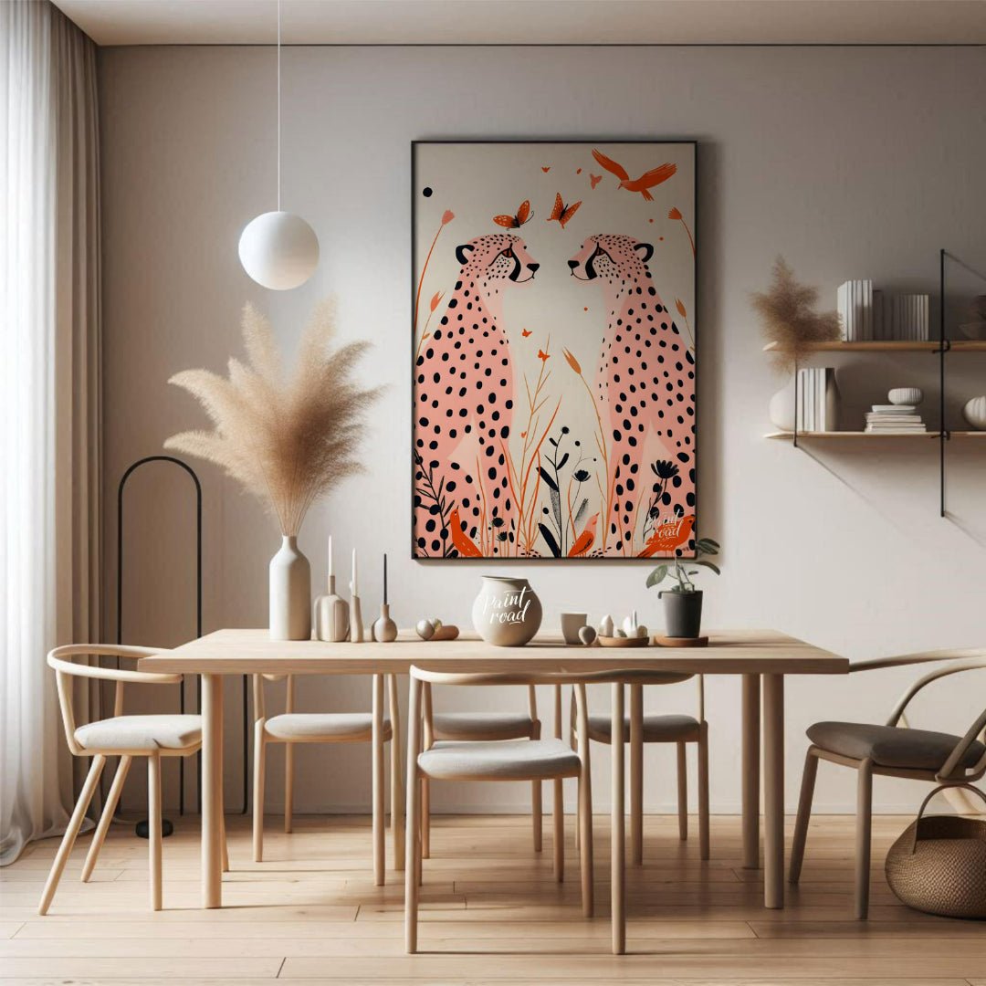 Cheetah Serenity Painting available online at Paintroad showing animal art and beauty