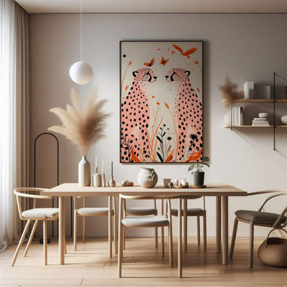 Cheetah Serenity Painting available online at Paintroad showing animal art and beauty