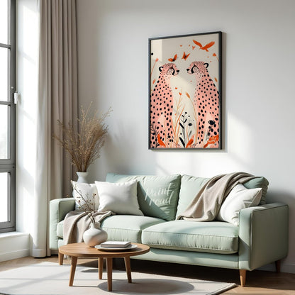 Cheetah Serenity Painting available online at Paintroad showing animal art and beauty