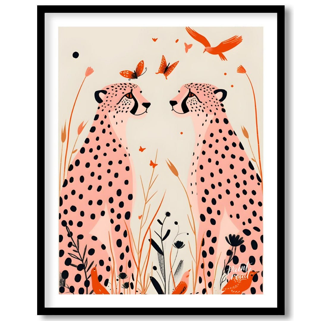 Cheetah Serenity Painting available online at Paintroad showing animal art and beauty