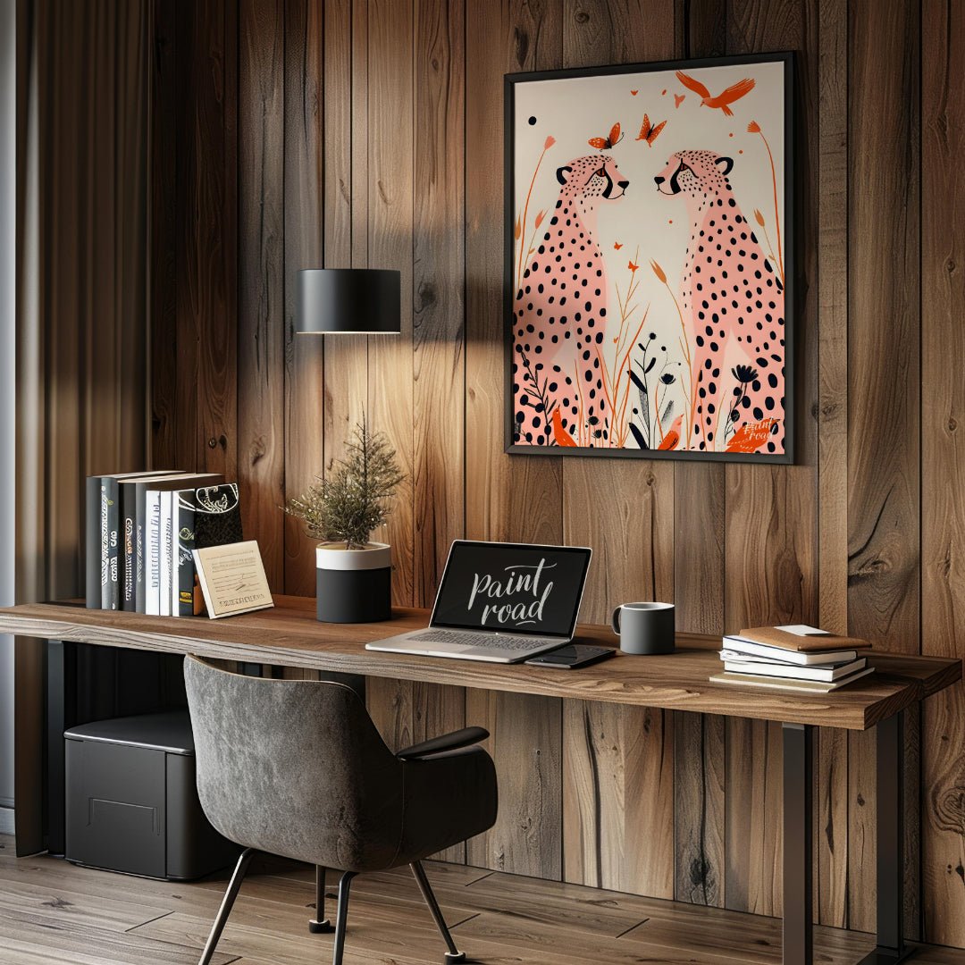 Cheetah Serenity Painting available online at Paintroad showing animal art and beauty