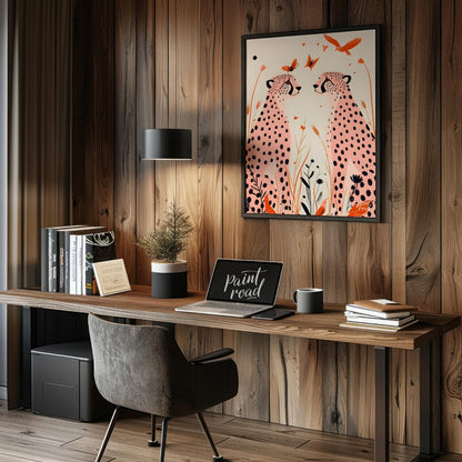 Cheetah Serenity Painting available online at Paintroad showing animal art and beauty