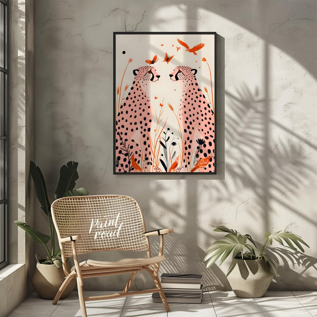 Cheetah Serenity Painting available online at Paintroad showing animal art and beauty