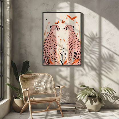 Cheetah Serenity Painting available online at Paintroad showing animal art and beauty